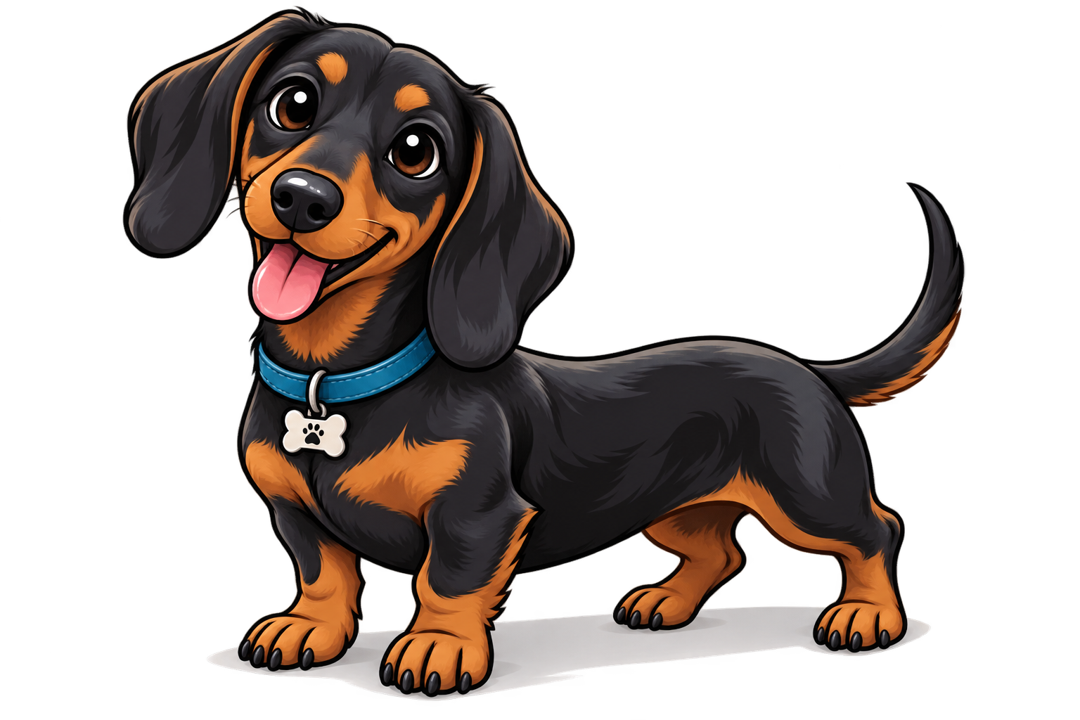 Dachshund enjoying a comfortable stay with Happy Dogs LV Pet Care